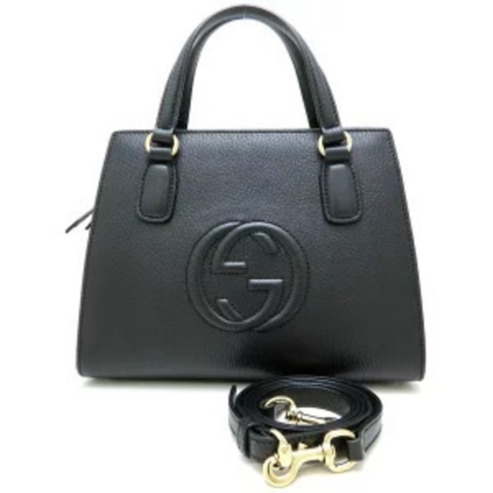 Gucci Leather Handbag Soho Black - Picture 9 of 9